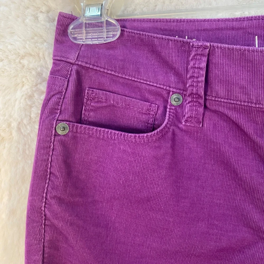 LOFT modern straight corduroy pants, magenta pink, size 24 petite - Picture 6 of 16